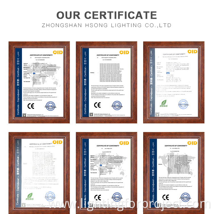 HSONG Anti Glare No Fliker LED Downlight Recessed COB AC100-240V for Commercial Applications